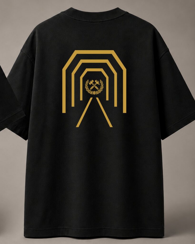 T-shirt Oversize „Sztolnia” — tył